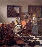 Johannes Vermeer The concert. oil on canvas